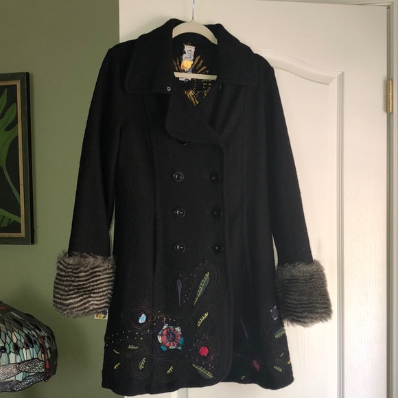 Desigual winter embroidered jacket - Picture 8 of 12